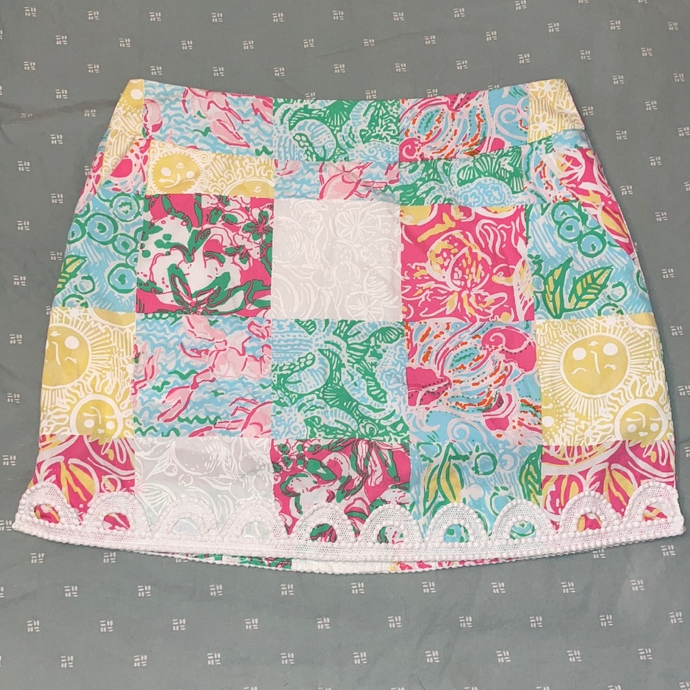 Lilly Pulitzer State Patchwork Marigold Skort